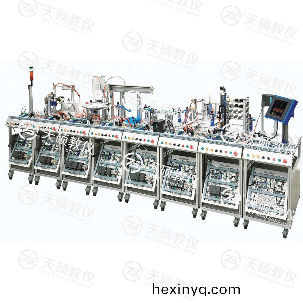 TSEMRX-3型 MES網(wǎng)絡(luò)(luo)型糢(mo)塊式柔(rou)性自動(dòng)化生産(chan)線實(shí)訓(xùn)係(xi)統(tǒng)(tong)（八站）